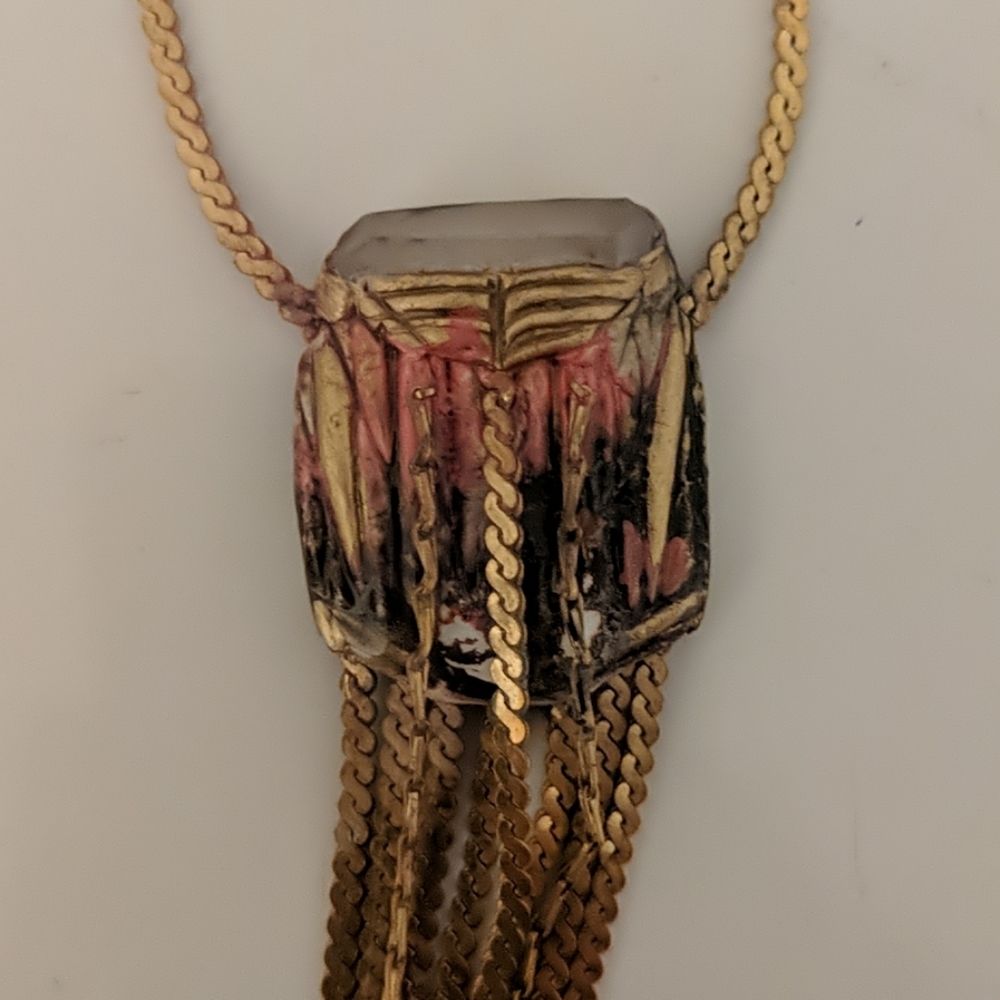 Adina Mills quartz waterfall necklace